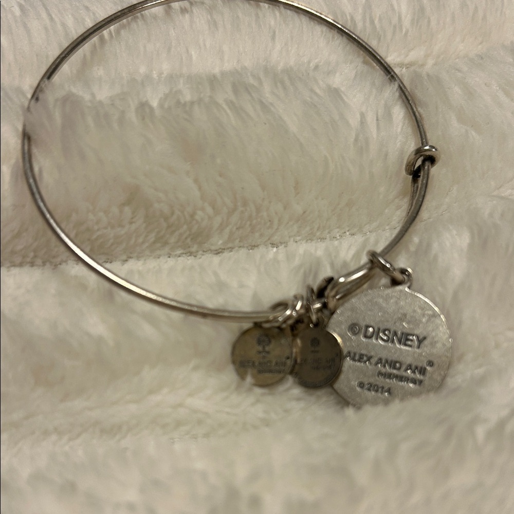 RARE Alex and Ani Silver Mickey Mouse Charm Bracelet - Picture 10 of 10